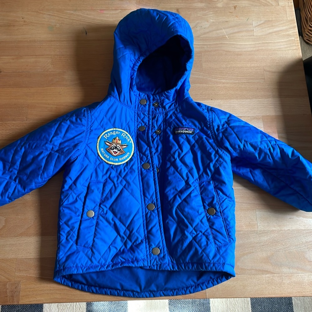2T Patagonia Quilted Jacket Blue